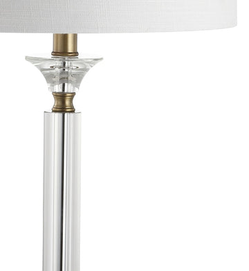 Mark 28" Crystal/Metal LED Table Lamp - JONATHAN Y